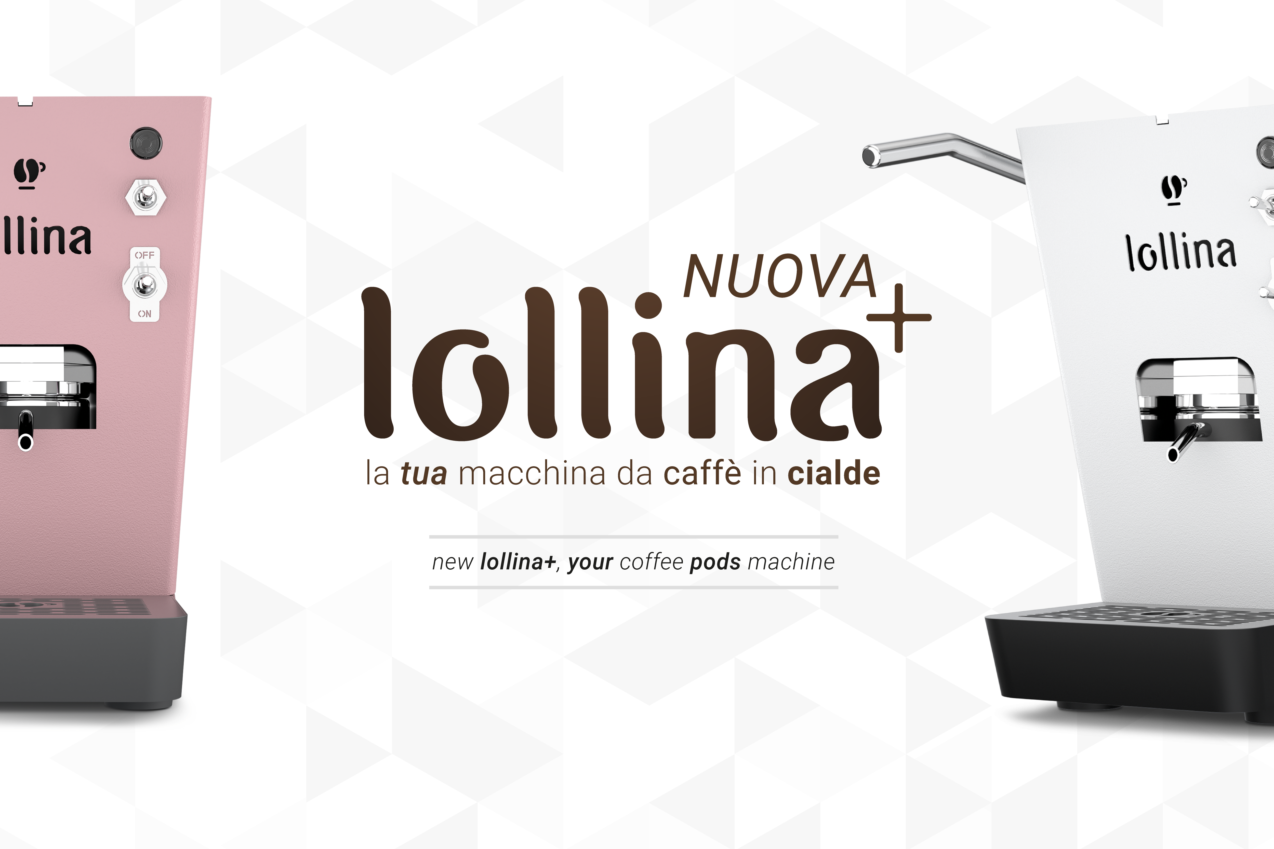 LOLLO CAFFE` NUOVA LOLLINA+ (ROSA) - MACCHINA CAFFE` ESPRESSO A CIALDE + 40  CIALDE MISCELA ORO